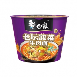 白象（新经典桶）酸菜牛肉味面119g/桶