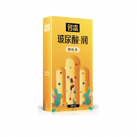 名流玻尿酸润颗粒多避孕套10只/盒