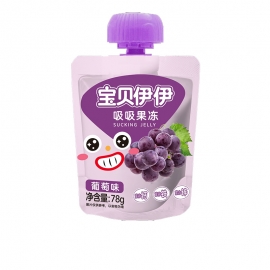 来伊份吸吸果冻葡萄味78g...