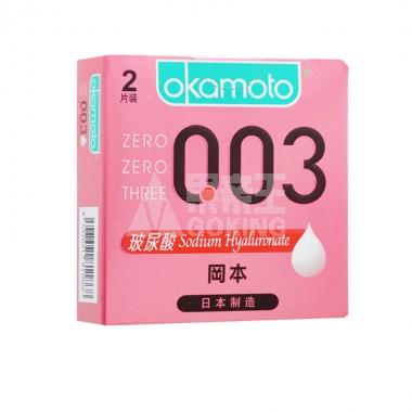冈本OK避孕套0.03玻尿酸粉2片装/盒