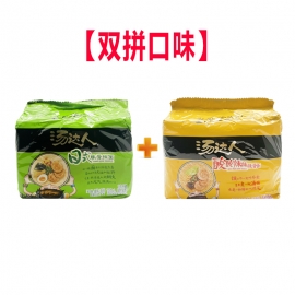 【双拼】统一汤达人酸酸辣辣+日式豚骨（五入）**/包